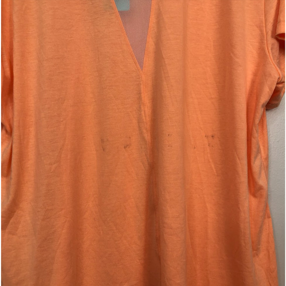 Ideology Women's Mesh-Back Short Sleeve T-Shirts Top Light Orange 2XL, $20 NWT - Picture 5 of 5